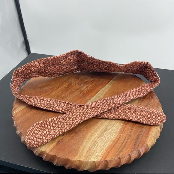 Quilted waist belt tie back patchwork handmade sz S - Picture 3 of 4